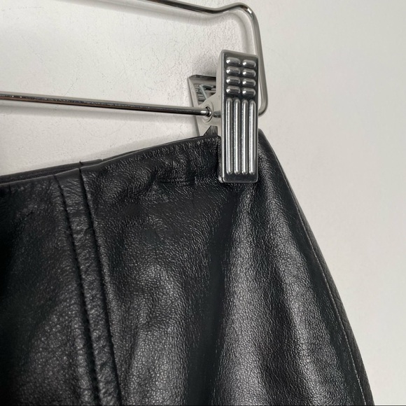 Loft | Black Leather Skirt - Picture 6 of 6